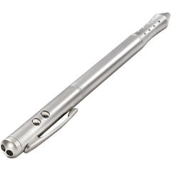 Quartet - Chrome Pen Size Laser Pointer - Silver, 4 LR41 Batteries Included - Exact Tooling