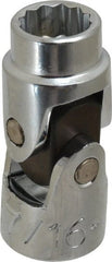 Proto - 7/16", 3/8" Drive, Standard Hand Socket - 12 Points, 1-3/4" OAL, Alloy Steel, Chrome Finish - Exact Tooling