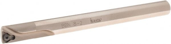 Iscar - 0.551" Min Bore Diam, 6" OAL, 1/2" Shank Diam, BBN Indexable Boring Bar - TPGB Insert, Screw Holding Method - Exact Tooling