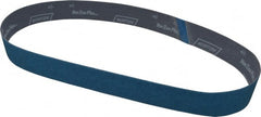 Norton - 2" Wide x 48" OAL, 40 Grit, Zirconia Alumina Abrasive Belt - Zirconia Alumina, Coarse, Coated, Y Weighted Cloth Backing, Dry, Series R821 - Exact Tooling