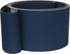 Norton - 3" Wide x 132" OAL, 120 Grit, Zirconia Alumina Abrasive Belt - Zirconia Alumina, Fine, Coated, X Weighted Cloth Backing, Series R823 - Exact Tooling
