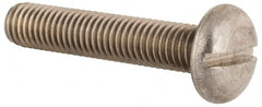 Value Collection - M10x1.50, 50mm Length Under Head Slotted Drive Machine Screw - Pan Head, Grade 18-8 & A2 Stainless Steel, Uncoated, Without Washer - Exact Tooling