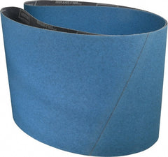 Norton - 10" Wide x 70-1/2" OAL, 60 Grit, Zirconia Alumina Abrasive Belt - Zirconia Alumina, Medium, Coated, X Weighted Cloth Backing - Exact Tooling