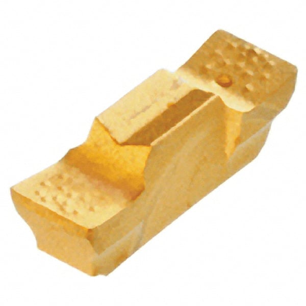 Iscar - 185010GEPI Grade IC528, 1.85mm Cutting Width Carbide Grooving Insert - 2.5mm Max Depth of Cut, Neutral, 0.1mm Corner Radius, TiCN/TiN Finish - Exact Tooling