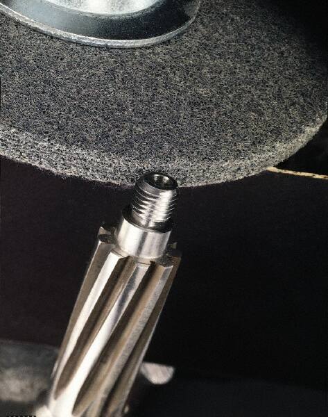 3M - 12" Diam, 3/4" Face Width, 1-1/4" Center Hole, Fine Grade, Silicon Carbide Deburring Wheel - Unitized, Soft Density 2 Grade, 2,600 RPM - Exact Tooling