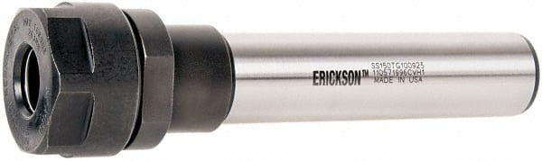 Kennametal - 5/64" to 1" Capacity, 3-1/4" Projection, Straight Shank, TG/PG 100 Collet Chuck - 9.25" OAL, 1-1/2" Shank Diam - Exact Tooling