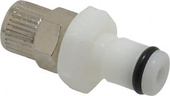 CPC Colder Products - 5/32" OD, Acetal Push-to-Connect Male Connector - 120 Max psi, White - Exact Tooling