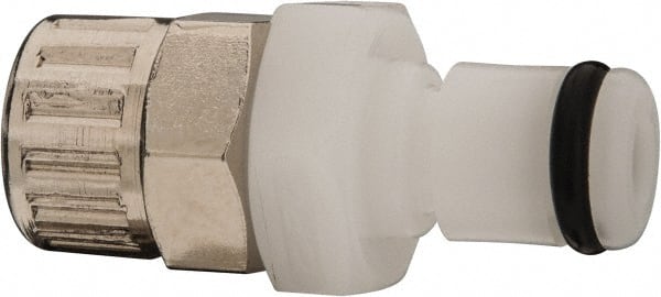 CPC Colder Products - 1/4" OD, Acetal Push-to-Connect Straight Thru - 120 Max psi, White - Exact Tooling
