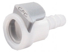 CPC Colder Products - Acetal Push-to-Connect Tube Female Connector - 120 Max psi, 1/4" Inside Diam, White - Exact Tooling