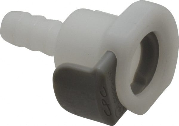 CPC Colder Products - Acetal Push-to-Connect Tube Female Connector - 125 Max psi, 1/4" Inside Diam, White - Exact Tooling