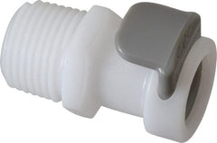 CPC Colder Products - 3/8" Outside Diam, 3/8 NPT, Acetal Push-to-Connect Tube Female Connector - 120 Max psi, White - Exact Tooling