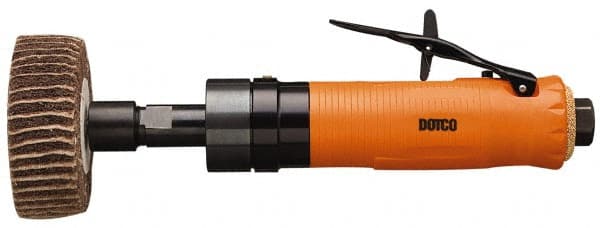 Dotco - 3 Inch Pad Diameter, 5,000 RPM, 0.3 Hp, Handheld Pneumatic Buffer - 16 CFM, 1/4 Inch Spindle Thread, 1/4 Inch Inlet - Exact Tooling