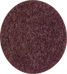 3M - 4-1/2" Coarse Grade Ceramic Deburring Disc - Quick Change Connection, Maroon, 13,300 Max RPM - Exact Tooling