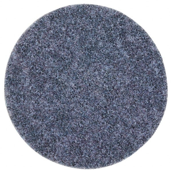 3M - 5" Coarse Grade Aluminum Oxide Deburring Disc - Hook & Loop Connection, Blue, 10,000 Max RPM - Exact Tooling