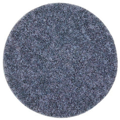 3M - 5" Coarse Grade Aluminum Oxide Deburring Disc - Hook & Loop Connection, Blue, 10,000 Max RPM - Exact Tooling