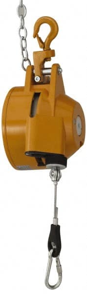 Packers Kromer - 66 Lb Load Capacity, 6-1/2' Travel Distance, Tool Balancer - Steel Cable, Cast Aluminum Housing, Tension Adjustment, Locking Mechanism - Exact Tooling