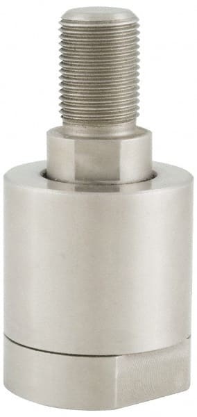 Made in USA - Air Cylinder Self-Aligning Rod Coupler - For 10-32 Air Cylinders, Use with Hydraulic & Pneumatic Cylinders - Exact Tooling