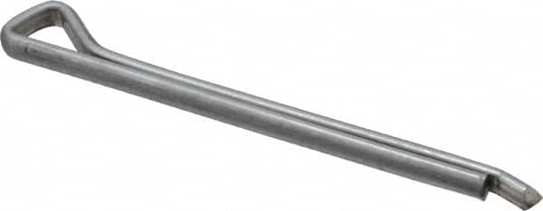Made in USA - 3/16" Diam x 2-1/2" Long Hammerlock Cotter Pin - Grade 2, Zinc-Plated, Steel - Exact Tooling
