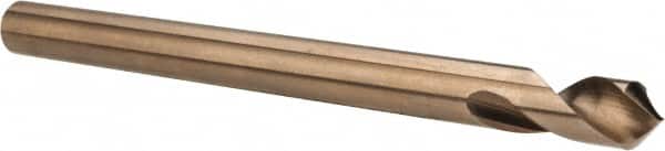 Cleveland - 3/8" Body Diam, 90°, 5" OAL, Cobalt Spotting Drill - Exact Tooling