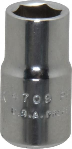 Proto - 5/8", 1/2" Drive, Standard Hand Socket - 6 Points, 7/8" OAL, Chrome Finish - Exact Tooling