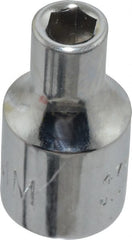 Proto - 1/4" Drive, Standard Hand Socket - 6 Points, 7/8" OAL, Chrome Finish - Exact Tooling