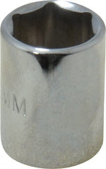 Proto - 1/4" Drive, Standard Hand Socket - 6 Points, 7/8" OAL, Chrome Finish - Exact Tooling