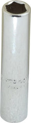 Proto - 9/32", 1/4" Drive, Deep Hand Socket - 6 Points, 2" OAL, Chrome Finish - Exact Tooling
