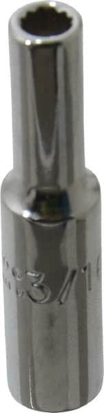 Proto - 1-1/2", 1/2" Drive, Deep Hand Socket - 12 Points, 2" OAL, Chrome Finish - Exact Tooling
