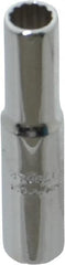 Proto - 1/4", 1/4" Drive, Deep Hand Socket - 12 Points, 2" OAL, Chrome Finish - Exact Tooling