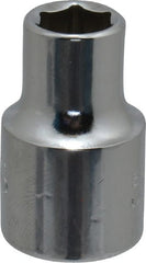 Proto - 5/16", 3/8" Drive, Standard Hand Socket - 6 Points, 1-3/32" OAL, Chrome Finish - Exact Tooling