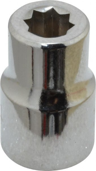 Proto - 1/4", 3/8" Drive, Standard Hand Socket - 8 Points, 1-5/64" OAL, Chrome Finish - Exact Tooling