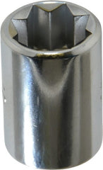 Proto - 7/16", 3/8" Drive, Standard Hand Socket - 8 Points, 1-5/64" OAL, Chrome Finish - Exact Tooling