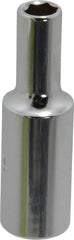 Proto - 1/4", 3/8" Drive, Deep Hand Socket - 6 Points, 2-1/8" OAL, Chrome Finish - Exact Tooling