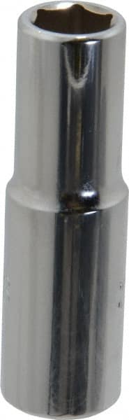 Proto - 3/8", 3/8" Drive, Deep Hand Socket - 6 Points, 2-1/8" OAL, Chrome Finish - Exact Tooling