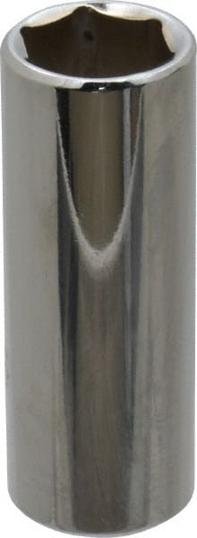 Proto - 9/16", 3/8" Drive, Deep Hand Socket - 6 Points, 2-1/8" OAL, Chrome Finish - Exact Tooling