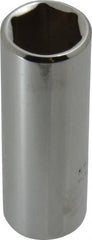Proto - 3/8" Drive, Deep Hand Socket - 6 Points, 2-1/8" OAL, Chrome Finish - Exact Tooling