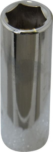 Proto - 3/8" Drive, Deep Hand Socket - 6 Points, 2-3/4" OAL, Chrome Finish - Exact Tooling