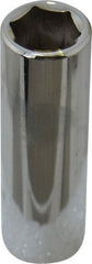 Proto - 3/8" Drive, Deep Hand Socket - 6 Points, 2-3/4" OAL, Chrome Finish - Exact Tooling