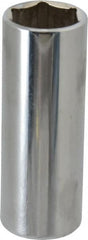 Proto - 3/8" Drive, Deep Hand Socket - 6 Points, 2-3/4" OAL, Chrome Finish - Exact Tooling