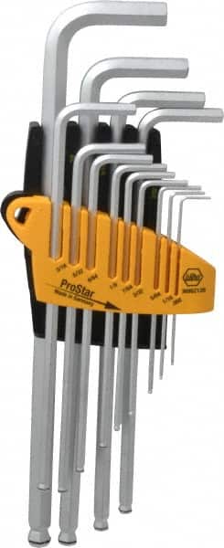 Wiha - 13 Piece L Key Standard Hex Key Set - Hex Range from 0.05 to 3/8" - Exact Tooling