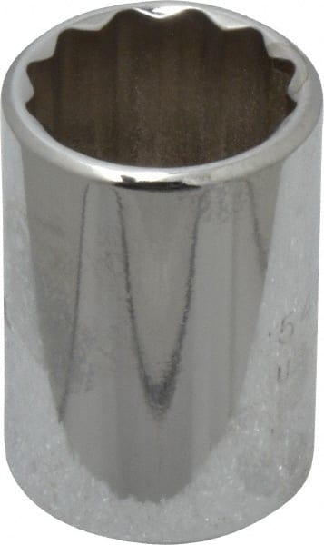 Proto - 3/4", 1/2" Drive, Standard Hand Socket - 12 Points, 1-1/2" OAL, Chrome Finish - Exact Tooling