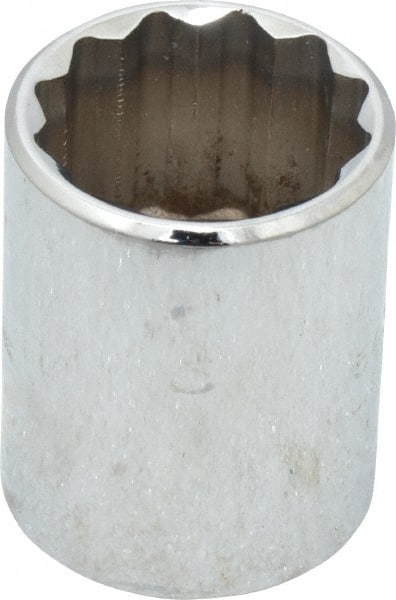 Proto - 15/16", 1/2" Drive, Standard Hand Socket - 12 Points, 1-9/16" OAL, Chrome Vanadium, Chrome Finish - Exact Tooling