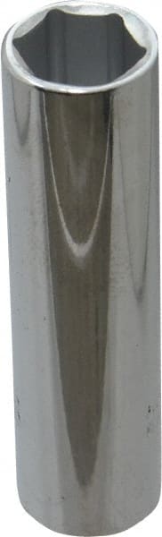 Proto - 5/8", 1/2" Drive, Deep Hand Socket - 6 Points, 3-1/4" OAL, Chrome Finish - Exact Tooling
