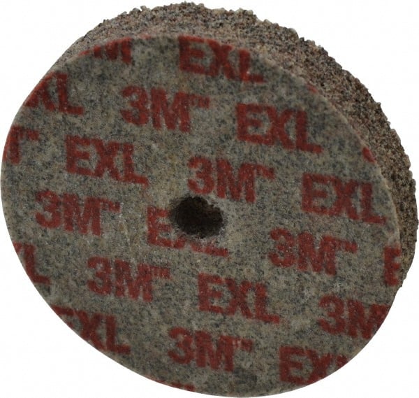 3M - 3" Diam, 1/2" Face Width, 3/8" Center Hole, Very Coarse Grade, Aluminum Oxide Deburring Wheel - Unitized, Hard Density 8 Grade, 15,100 RPM - Exact Tooling