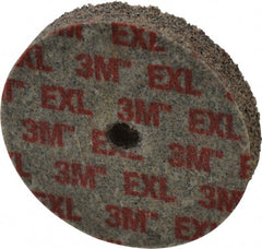 3M - 3" Diam, 1/2" Face Width, 3/8" Center Hole, Very Coarse Grade, Aluminum Oxide Deburring Wheel - Unitized, Hard Density 8 Grade, 15,100 RPM - Exact Tooling