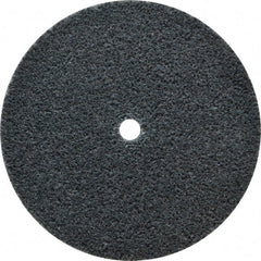 3M - 3" Diam, 1/4" Face Width, 1/4" Center Hole, Fine Grade, Silicon Carbide Deburring Wheel - Unitized, Soft Density 3 Grade, 12,100 RPM - Exact Tooling