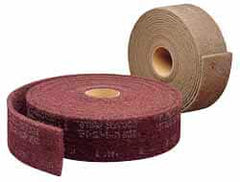 3M - 30' Long x 36" Wide Nonwoven Roll - Nonabrasive Grade, White, Talc - Exact Tooling