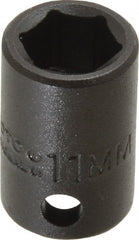 Proto - 3/8" Drive 11mm Standard Impact Socket - 6 Points, 1-1/32" OAL - Exact Tooling