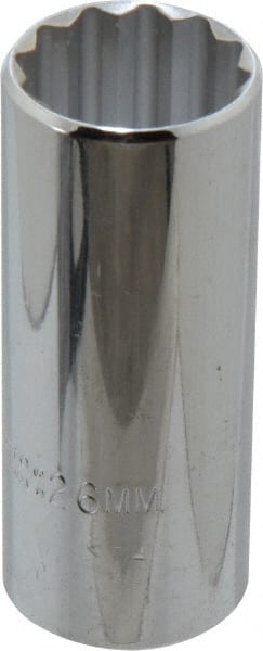 Proto - 1/2" Drive, Deep Hand Socket - 12 Points, 3-1/4" OAL, Chrome Finish - Exact Tooling