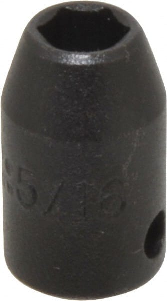 Proto - 3/8" Drive 5/16" Standard Impact Socket - 6 Points, 1-3/32" OAL - Exact Tooling